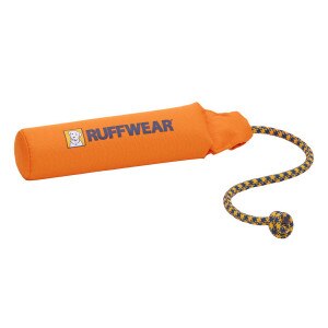 Ruffwear Lunker Dog Toy in Campfire Orange